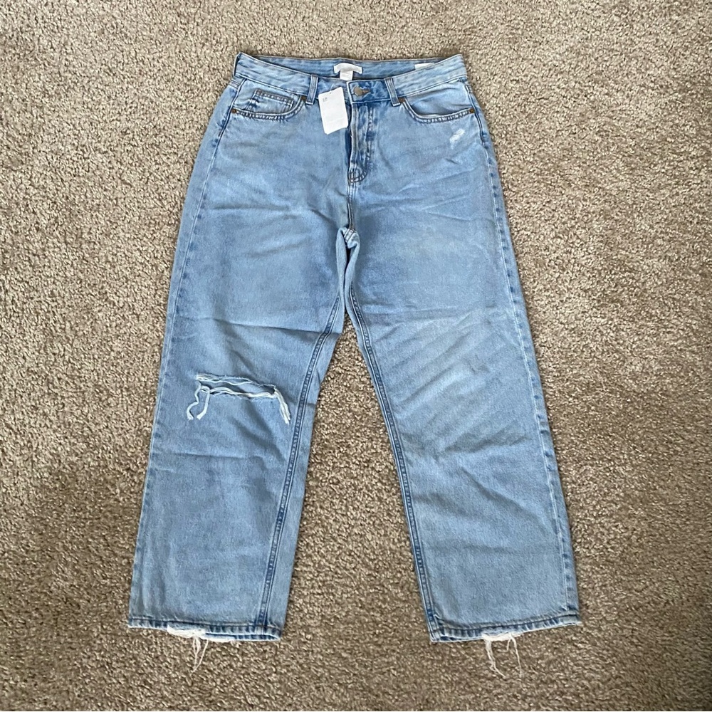 NWT H&M Light Blue Straight Leg Jeans